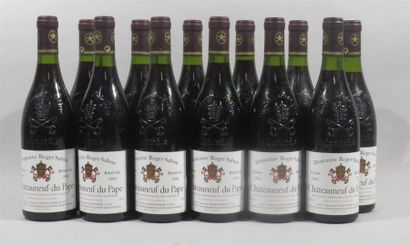 null 12 bouteilles CHATEAUNEUF DU PAPE domaine Roger SABON - 1990