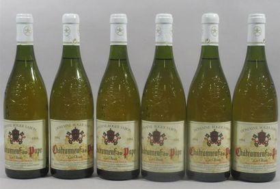 null 6 bouteilles CHATEAUNEUF DU PAPE Roger SABON blanc - 1994