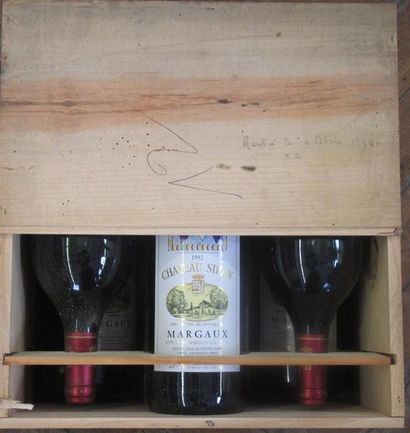 null 6 magnums de CHATEAU SIRAN MARGAUX - 1992 (caisse bois origine)