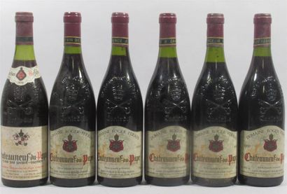 null 6 bouteilles CHATEAUNEUF DU PAPE domaine Roger PERRIN - 1979 - 1990