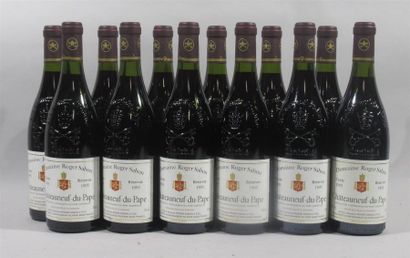 null 12 bouteilles de CHATEAUNEUF DU PAPE domaine Roger SABON - 1995