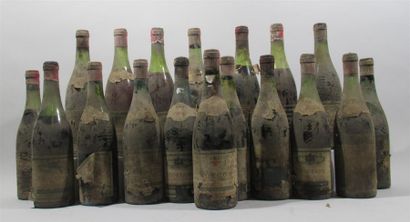 null 18 bouteilles de MORGON Domaine L. Bertrand et Cie 1964 et 1966 (étiquettes...