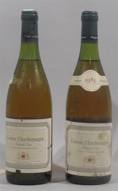 null 2 bouteilles CORTON CHARLEMAGNE Philippe d'ARGENVAL - 1985