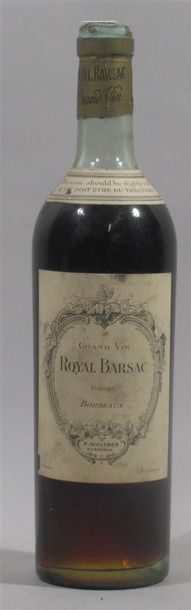 null 1 bouteille de ROYAL BARSAC Sauternes Royal mis en bouteille par F. WOLTNER...