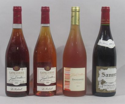 null 2 bouteilles SANCERRE Joseph MELLOT - 2001 (rosé) 1 bouteille SANCERRE André...