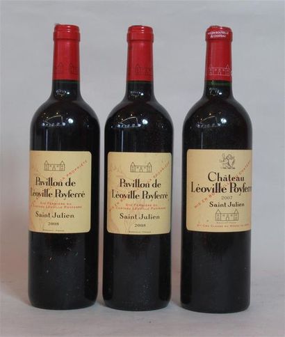 null 1 bouteille de CHATEAU LEOVILLE POYFERRE Saint Julien 2007
2 bouteilles de PAVILLON...