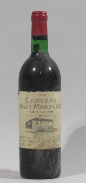 null 1 bouteille de CHATEAU HAUT-MARBUZET Saint Estèphe Domaine H. DUBOSCQ ET FILS...