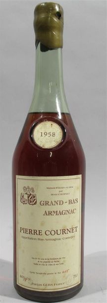 null 1 bouteille de GRAND-BAS ARMAGNAC Domaine Pierre COURNET Panjas Gers 1958 (bouteille...
