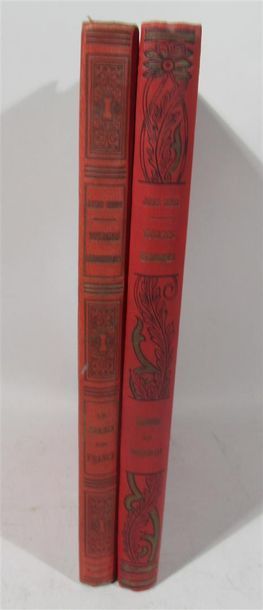 null Ensemble de 2 volumes reliés : JULES VERNE * Le Chemin de France illustré -...