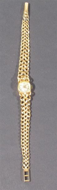 null MATEX - Montre bracelet de dame en or jaune 18 K (750/oo), le cadran rond à...