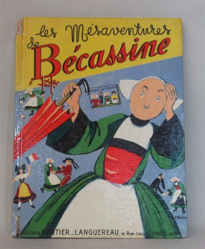 null "Les mésanventures de Bécassine" Editions GAUTIER-LONGUEREAU, 1956 (coiffes...