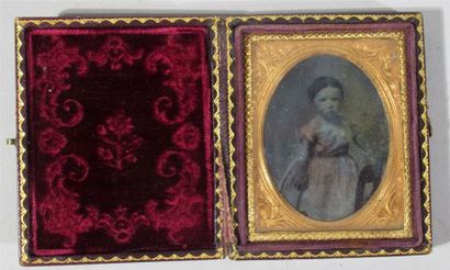 null Robert H. Vance (1825-1876) (attribué à) - "Portrait de fillette" Ambrotype...