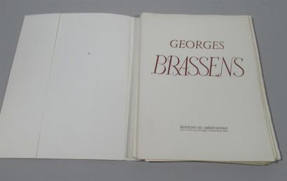 null Georges BRASSENS Oeuvre poétique. Illustré de 32 lithographies originales en...