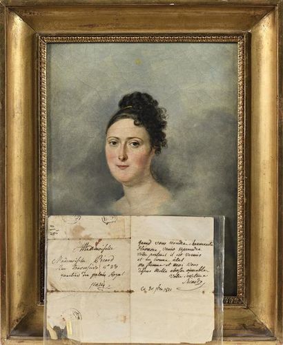 null Louis-Marie SICARDI (1746-1825) "Portrait de Madame Picard" Huile sur toile...