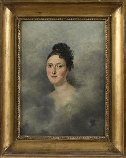 null Louis-Marie SICARDI (1746-1825) "Portrait de Madame Picard" Huile sur toile...