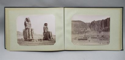 null Grand album in-folio contenant un ensemble de photographies - Thème : EGYPTE,...