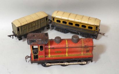 null JEP Locomotive CR + wagon PULLMAN et wagon bagages