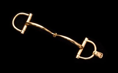 null HERMÈS Paris - Bracelet "Mors" en or jaune 18 K (750/oo) retenu par des anneaux...