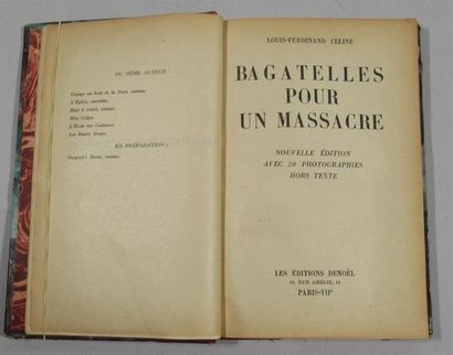 null Louis-Ferdinand CELINE "Bagatelles pour un massacre" Nouvelle édition avec 20...