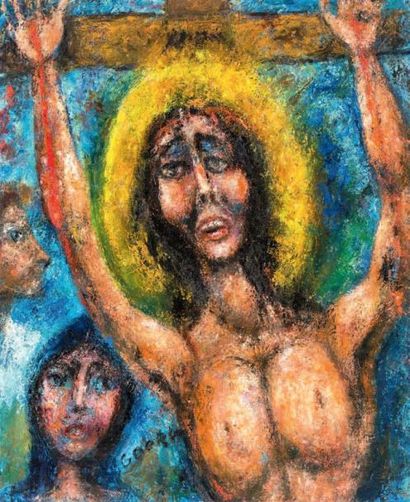 null Le Christ en Croix, 1964
Huile sur toile signée en bas vers la gauche, contresignée,...
