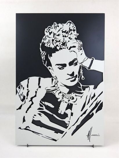  Michel AUDIARD (né en 1951) : Passage Frida Kahlo (2019). Acier laqué. Tirage à... Gazette Drouot