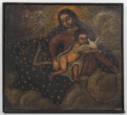 null South American School of the XVIIIth century

Virgin and child. 

Oil on canvas....