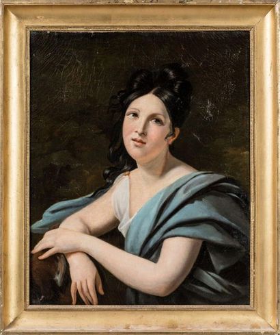 FRENCH school circa 1820 : Portrait of Gabrielle...