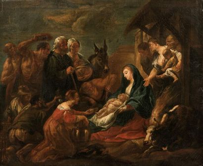 null Attributed to Jacob JORDAENS (1593-1678)

Adoration of the Magi. 

Canvas. 

58...