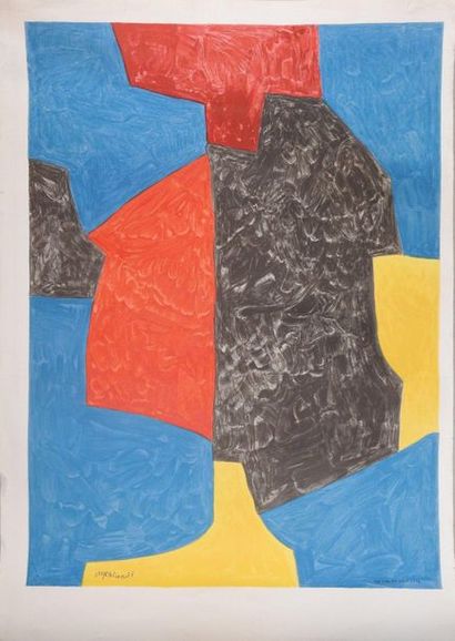 Serge POLIAKOFF (1900-1969) after. Composition....