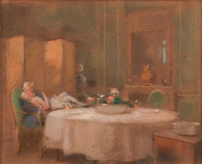 Lucien Victor GUIRAND DE SCEVOLA (1871-1950)

L’après-souper,...