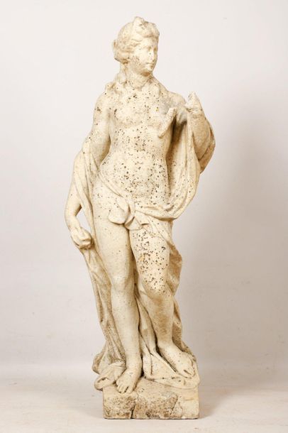 null DIVINITE en marbre sculpté en ronde-bosse inspirée de l’Amphitrite de Michel...