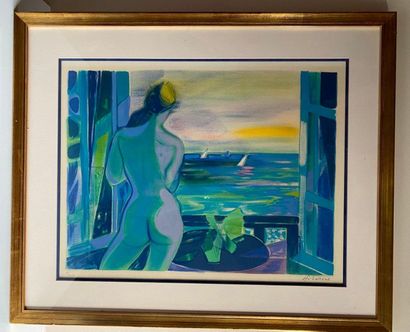 Camille HILAIRE (1916-2004): Nude at the...