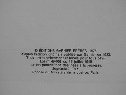 null Benjamin RABIER : Gédéon traverse l'Atlantique. Paris, Garnier Frère 1978.