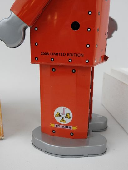 null SAINT JOHN : ATOMIC Robot Man - Rouge - 2008. Grande taille : 29 cm avec bo...