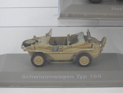 null ATLAS : Trois véhicules allemands WW2 dont Schwimmwagen, Horch kfz et Kübelwagen....