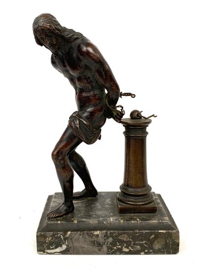  Bronze FIGURE representing Christ at the column 
Attributed to Antonio Susini (1558-1624),...