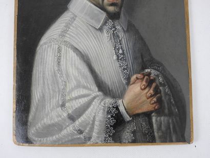 null Ecole FRANCAISE du XVIIème siècle : Portrait dit de Boisgueret de la Vallière,...