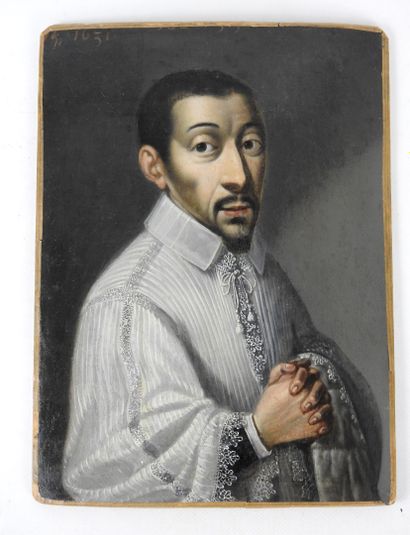 Ecole FRANCAISE du XVIIème siècle : Portrait...