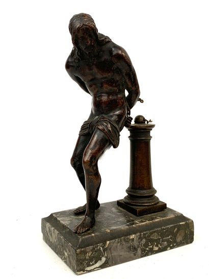 null Bronze FIGURE representing Christ at the column

Attributed to Antonio Susini...