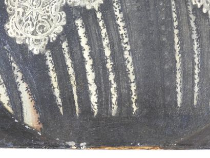 null Ecole FRANÇAISE vers 1630 : Portrait d'homme, dans un ovale feint. 53 x 40 cm....