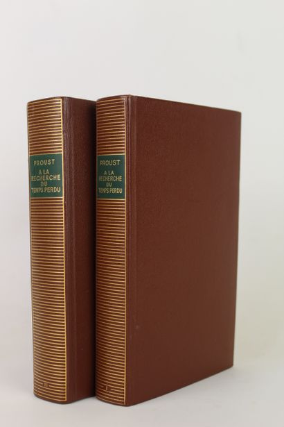  Marcel Proust, collection La Pléiade, A la recherche du temps perdu, 2 tomes (c... Gazette Drouot