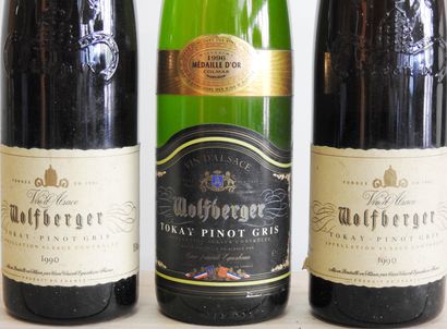 null 3 bouteilles

2 bouteilles Wolfberger tokay pinot gris - 1990

1 bouteille Wolfberger...