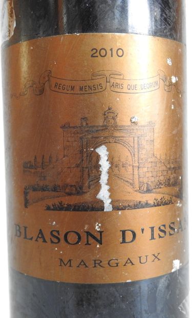 null 1 bouteille

Blason d'Issan - Margaux - 2010

Accidents à l'étiquette