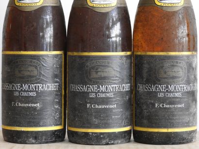 null 3 bouteilles

Chassagne Montrechet - Les Chaumes de chez Chauvenet -1984

U...