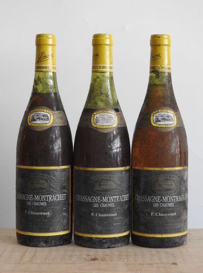 3 bouteilles 
Chassagne Montrechet - Les...
