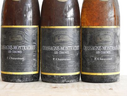 null 3 bouteilles

Chassagne Montrechet - Les Chaumes de chez Chauvenet -1984

U...