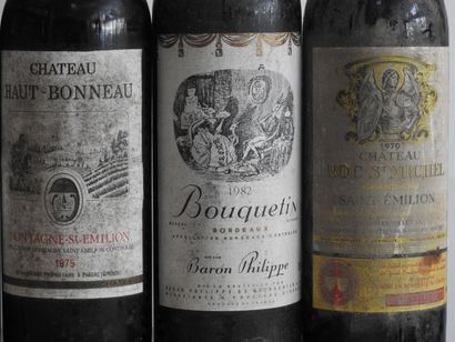 null 6 bouteilles

2 bouteilles château Haut Bonneau - Montagne Saint Emilion - 1975

2...