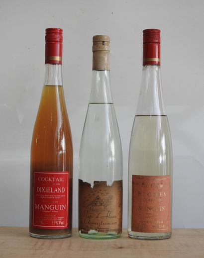 null 3 bouteilles

Manguin : coctail et eau de vie pêches

Eau de vie Marc d'Alsace...