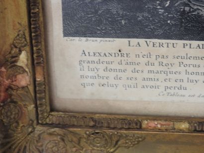 null D'après Charles LE BRUN (1619-1690) gravée par AUDRAN: 

"La Vertu plaist quoy...