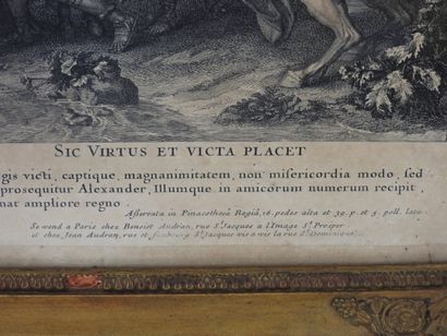 null D'après Charles LE BRUN (1619-1690) gravée par AUDRAN: 

"La Vertu plaist quoy...
